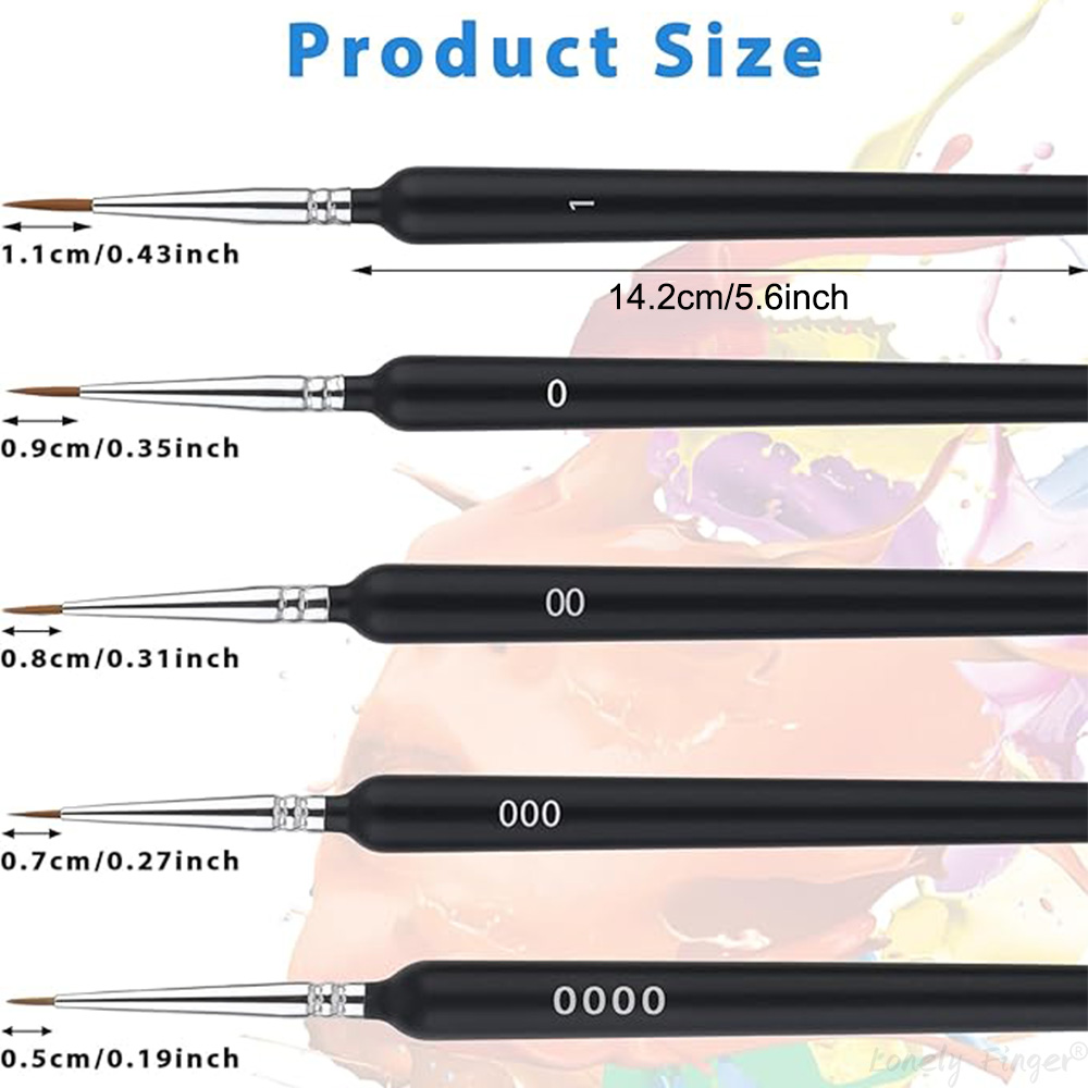 5/11-delige penselenset, kunst - Detailing Brush Set recensie en prijs
